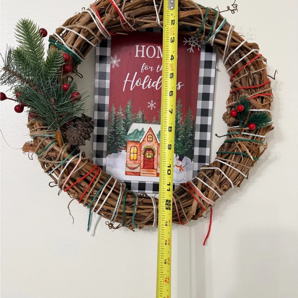 Handmade Festive Holiday Wreath